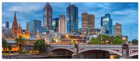 Tablou cu orașul Melbourne (120x50 cm)
