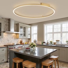 Brilagi - Corp de iluminat LED reglabil PORTOFINO LED/85W/230V, diam. 120 cm, auriu + telecomandă