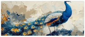 Tablou - Peacock, pictură (120x50 cm)