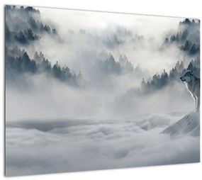 Tablou cu lupi (70x50 cm)