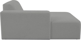 Modul pentru canapea gri cu tapițerie din stofă bouclé (cu colț pe partea stângă ) Roxy – Scandic