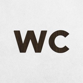 DUBLEZ | Inscripție din lemn pentru ușă - WC