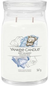 Lumânare parfumată mare Yankee Candle SignatureSoft Blanket, 567 g, L