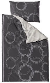 Lenjerie de pat din bumbac BUBBLES BLEND negru Dimensiune lenjerie de pat: 70 x 90 cm | 140 x 200 cm