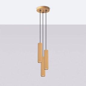 Lustră aurie ø 19,5 cm Gleam – Sollux