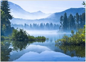 Tablou cu lac montan (70x50 cm)