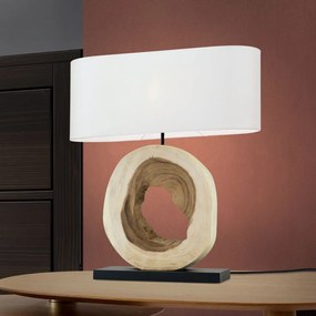 Veioza/Lampa de masa lemn stil rustic NATHAN