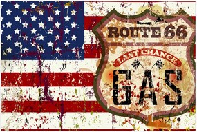 Tablou - Vintage steag (90x60 cm)