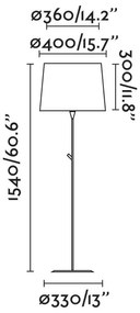 Lampadar / Lampa de podea modern design elegant CONGA alb 64312-07