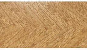 Măsuță de cafea în culoare naturală cu blat cu aspect de lemn de stejar 60x120 cm Fabio – White Label