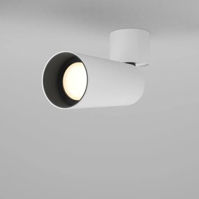 Spot LED aplicat directionabil design tehnic Focus alb, 3000K