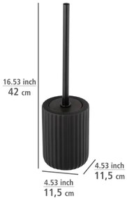 WENKO 24805100 - Perie WC BELLUNO 11,5 x 42 cm, neagră