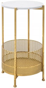 Masuta de cafea cu cos, rama aurie, 35 cm