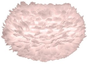 Abajur modern cu pene de gasca EOS roz, 45cm