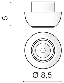 Spot incastrabil directionabil de tavan/plafon NEMO crom ZZ AZ3400