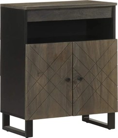 vidaXL Bufetă neagră 60x33x75 cm lemn masiv de mango
