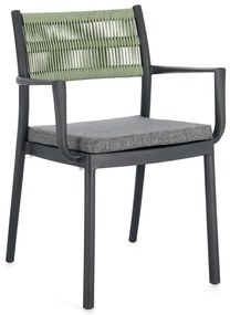 Scaune de grădină gri 4 buc. din plastic Alvin – Bizzotto