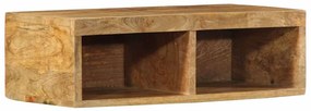 vidaXL Dulap TV montat pe perete 60x30x19 cm, lemn masiv de mango brut