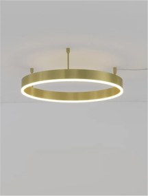 Lustra/Plafoniera LED dimabila design circular MOTIF bronz 60cm