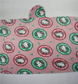 Hello Kitty Club pătură cu glugă 120x150cm