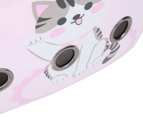 Rucsac pentru transportul animalelor de companie, roz cu model pisicuță