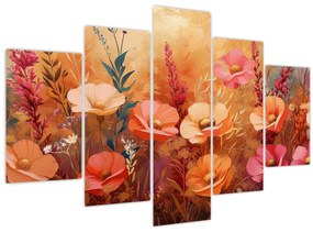 Tablou - Flori de pajiște, pictură (150x105 cm)