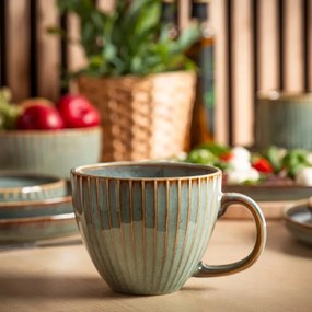 Set de 2 căni jumbo Altom Reactive Sage 450 ml