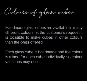 Pendul design LUX, cub din sticla suspendat personalizabil Dancing Cube