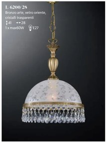 Lustra design clasic realizata manual din alama si Cristal Scholer 6200