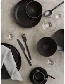 Tacâmuri negre din oțel inoxidabil 16 buc. Stella – Blomus