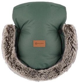 PETITE&MARS - Set sac 4 în 1 COMFY pentru copii + mănuși tip mufă pentru cărucior FURRY Khaki