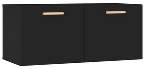 812925 vidaXL Dulap de perete, negru, 80x35x36,5 cm, lemn compozit