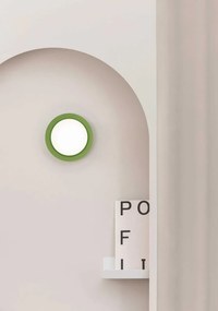 Mini Aplica LED de perete / tavan design modern IP44 MAY Green