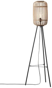Brilliant - Lampă de podea WOODROW, 1xE27/60W/230V, din bambus