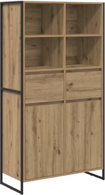 vidaXL Bufet 2 pcs Stejar artizanal 81 x 36 x 150.5 cm Lemn compozit