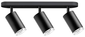 Spot LED RGBW reglabil pentru baie TURYN, 3x GU10/6,5W/230V, IP44, negru