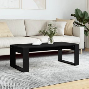 vidaXL Măsuță de cafea, negru, 102x50x35 cm, lemn compozit