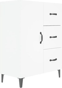 vidaXL Dulap, alb, 69,5x34x90 cm, lemn compozit