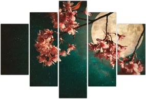 Tablou - Sakura în luna plină (150x105 cm)