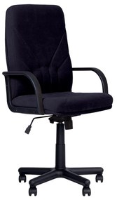 Scaun directorial Manager, mecanism Anyfix, textil microfibra, indigo