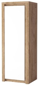 Dulap de haine Livia 02 (Stejar ribbeck + Alb lucios). 1057858