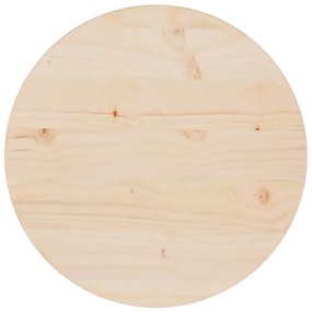 813645 vidaXL Blat de masă, Ø40x2,5 cm, lemn masiv de pin