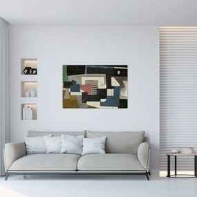 Tablou - Abstracție cubism (90x60 cm)