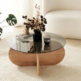 Măsuță de conferință Bubble Sapphire Oak Fume