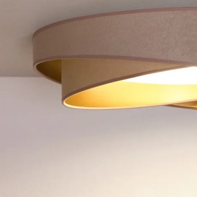BRILAGI- Plafonieră LED VELVET TWIST LED/24W/230V 4000K Ø 55 cm bej/auriu