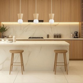 Lustra cu 3 pendule lemn stil scandinav VOLANTE 6357