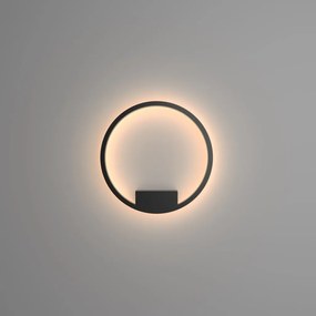 Aplica LED de perete design modern Rim negru 40cm