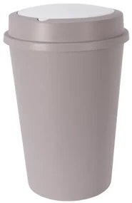 Cos gunoi Roma, plastic, 45 litri, 40x58 cm, maro