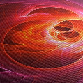 Tabloul modern cu abstracțiune roz (cu ceas) (90x30 cm)