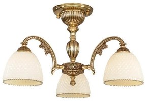 Lustra aplicata din alama cu 3 brate design italian 7125